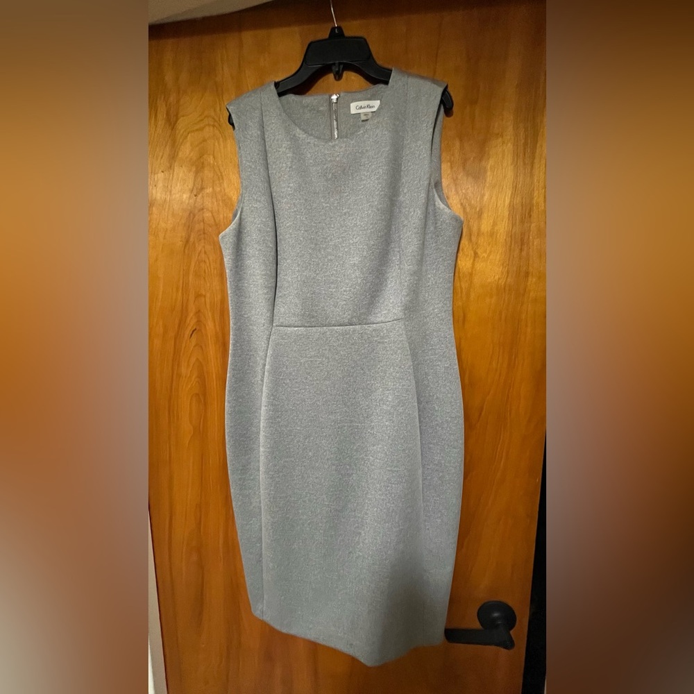 Calvin Klein Gray Midi Dress